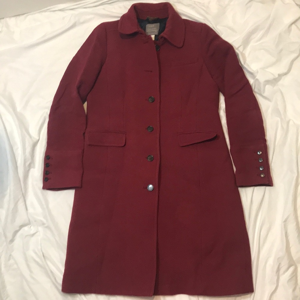 J Crew double cloth coat